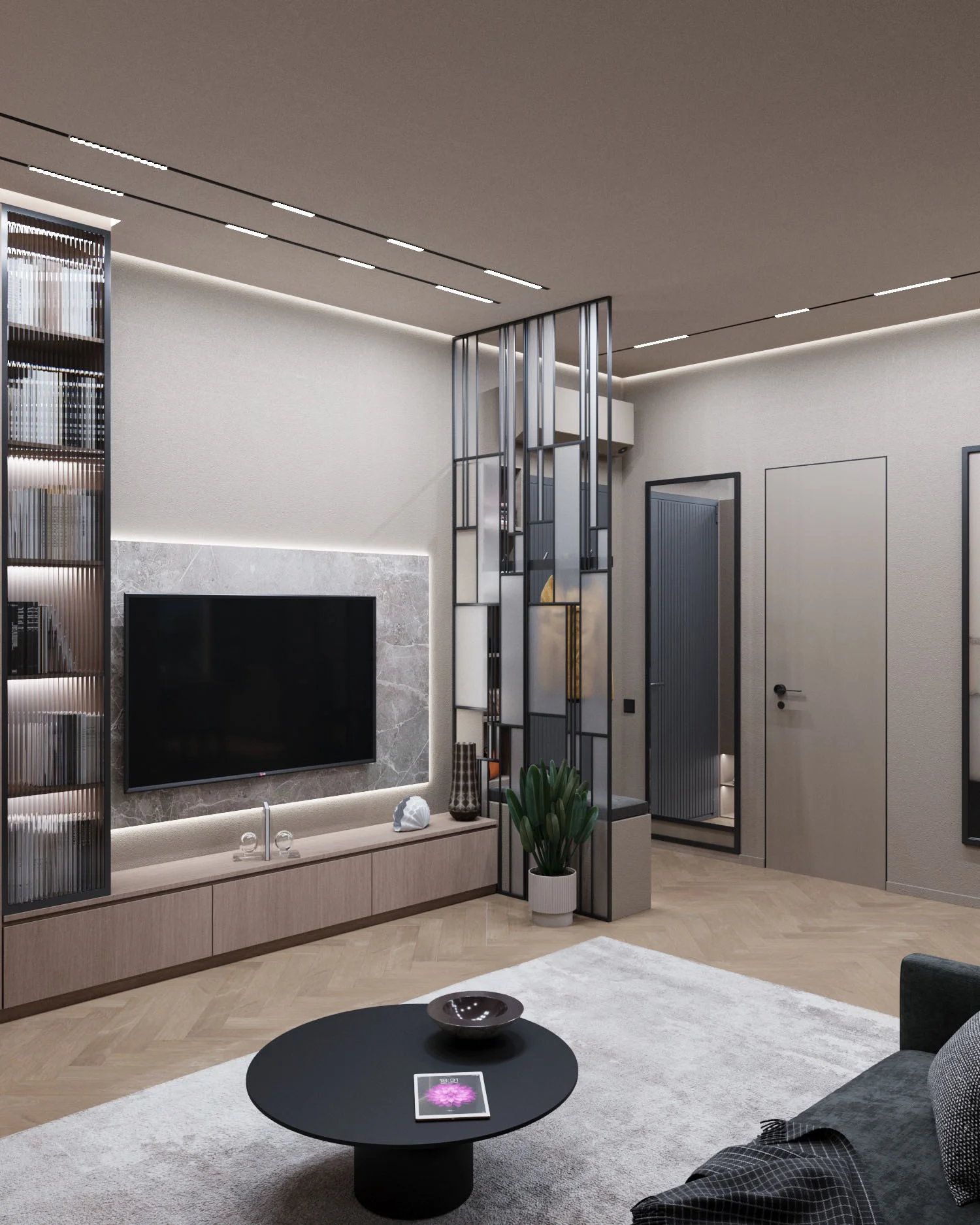 Квартира под сдачу - хай-тек - гостиная 9